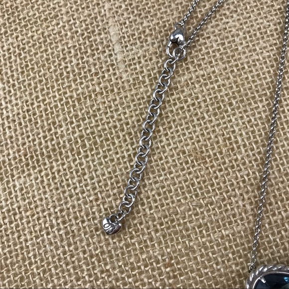 Brighton Joyful Necklace Blue Topaz Silver EUC - Picture 5 of 8